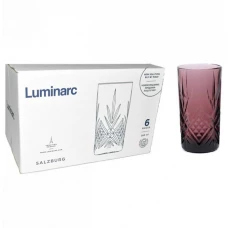 Склянка висока «Зальцбург Лілак» 380 мл 6 шт Luminarc P9279
