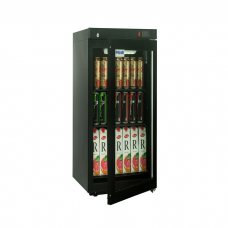 Холодильна шафа Полаір [скло] DM102-Bravo з чорним замком