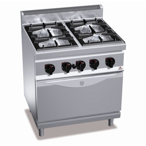 Плита газовая 4х конфорочная с духовкой Bertos G7F4+FG1